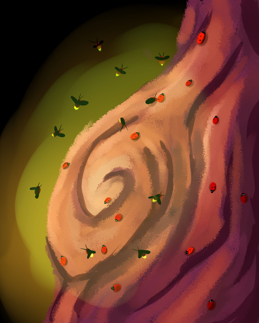 Day 316. Ladybugs and Fireflies