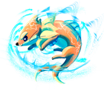 Buizel used Whirlpool! by AClockworkKitten