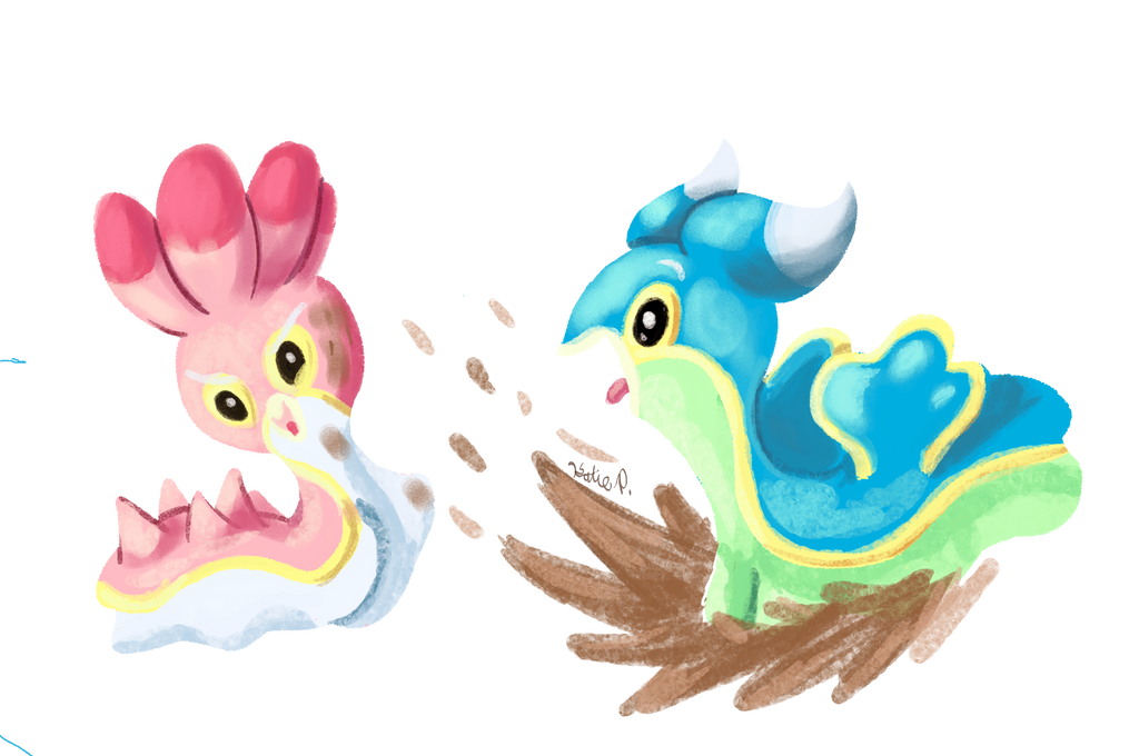 Shellos used Muddy Water! by AClockworkKitten on DeviantArt