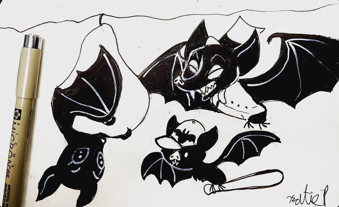 Inktober Day 3: Bat by AClockworkKitten on DeviantArt