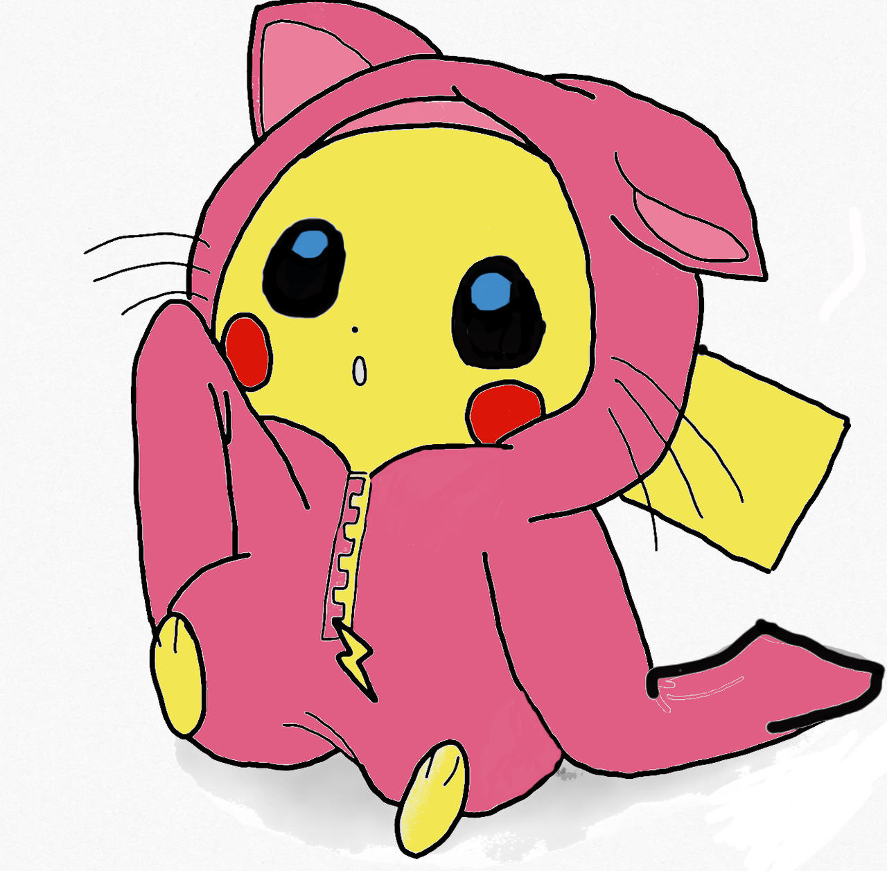 Pink Pitachu Pikachu in a pink suite by Alexmegapra on DeviantArt