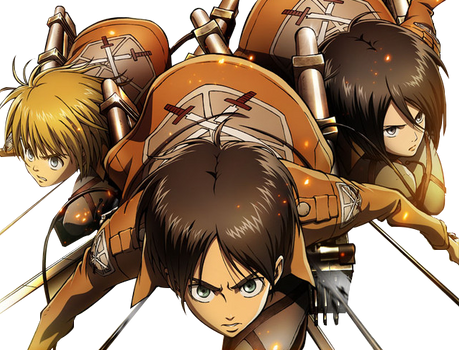 Eren/Mikasa/Armin Render