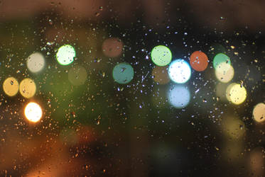 raindrop bokeh stock