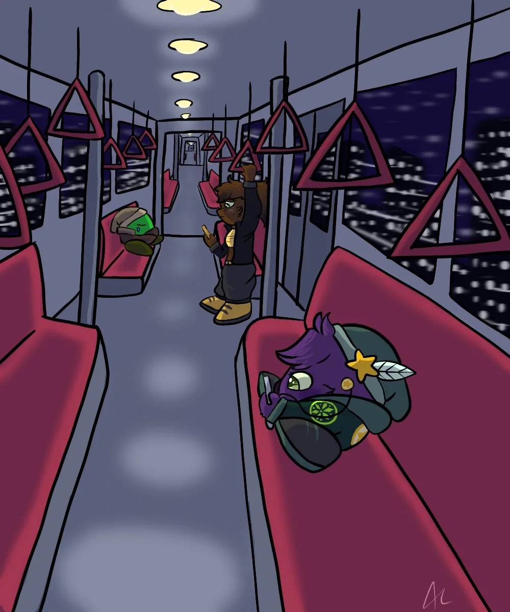 Night time train ride by KittenKaboodles on DeviantArt
