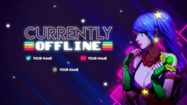 Arcade Sona Twitch Offline Screen