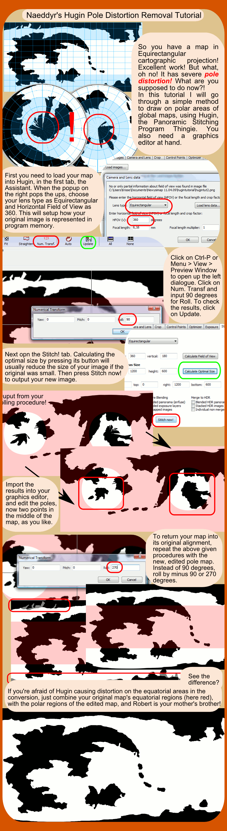 Avoiding polar distortion