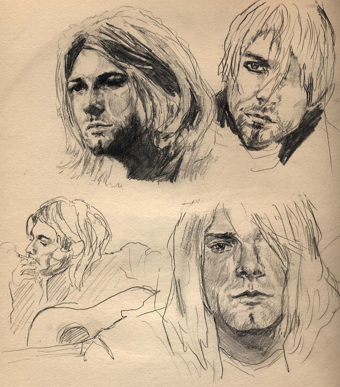 kurt cobain sketches