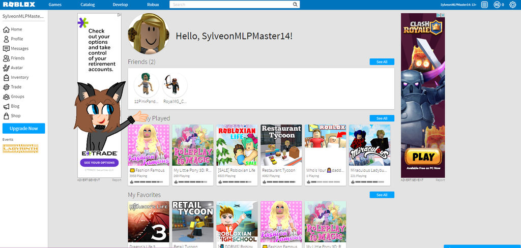 Check Out My Roblox Account By Sylveonmaster14 On Deviantart - check out my roblox account by sylveonmaster14