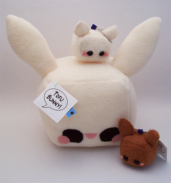 Tofu Rabbit Cube Plush