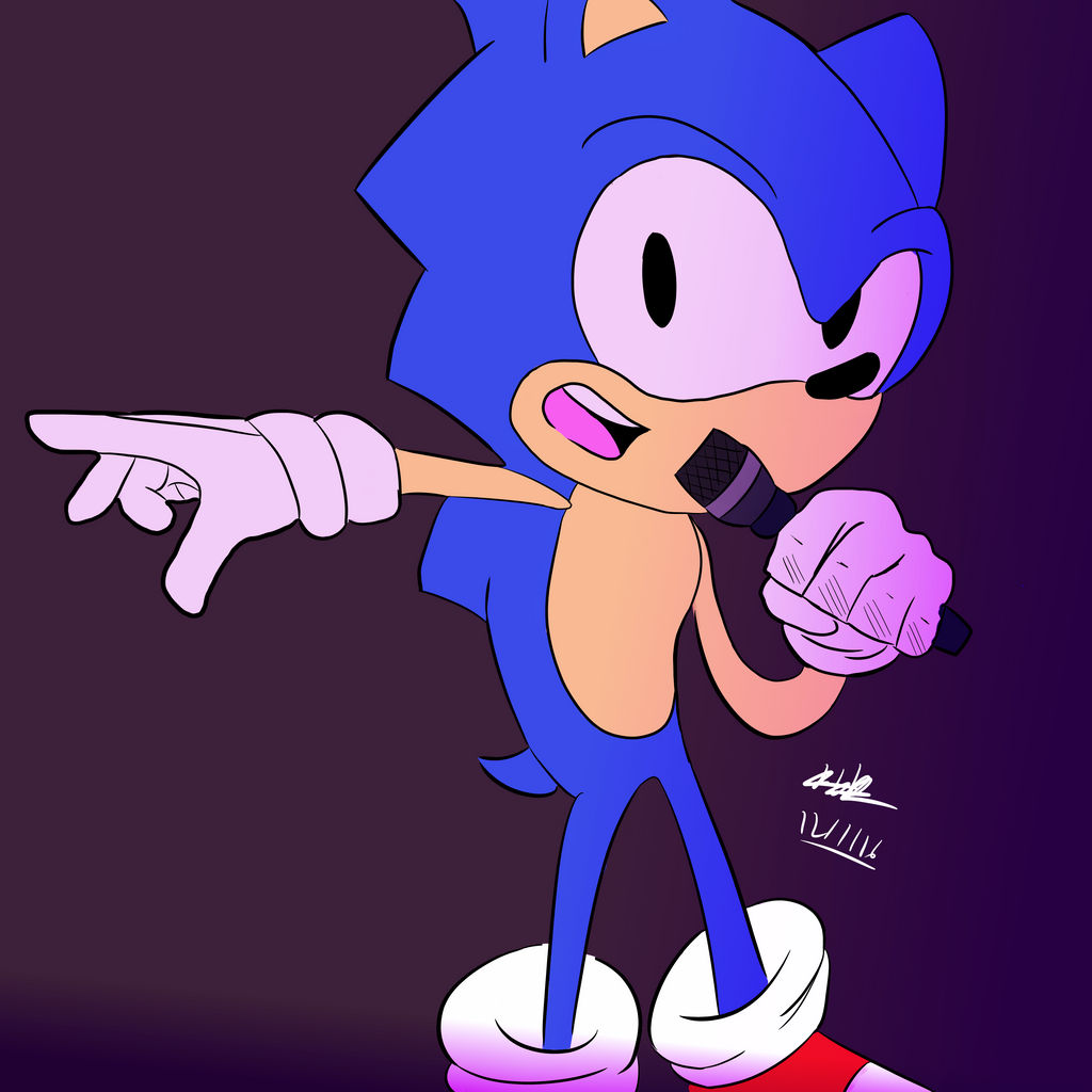 Sonic Singing by HBMobius on DeviantArt