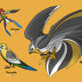 Pokemon Concept #12 - Aareid, Aerudite, Auraquiell