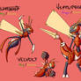 Pokemon Concept #40 - Velvolt Family