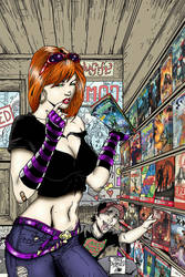 Comic Shop Hottie (Colored)