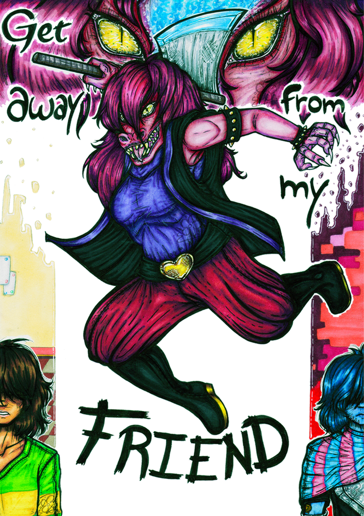 Friend Delta Rune + Deltarune - Get away from my friend - Color + by Flo-SB-13 on DeviantArt