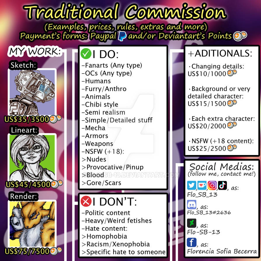 + Commission OPEN - Update +