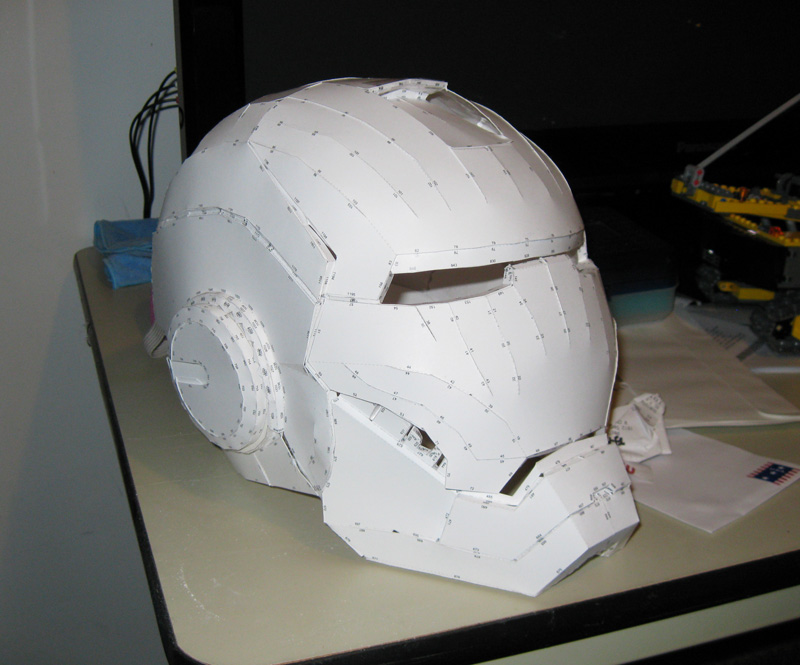 helmet iron man pepakura MARK 85 (Foam Template) Iron Man Papercraft Helmet by