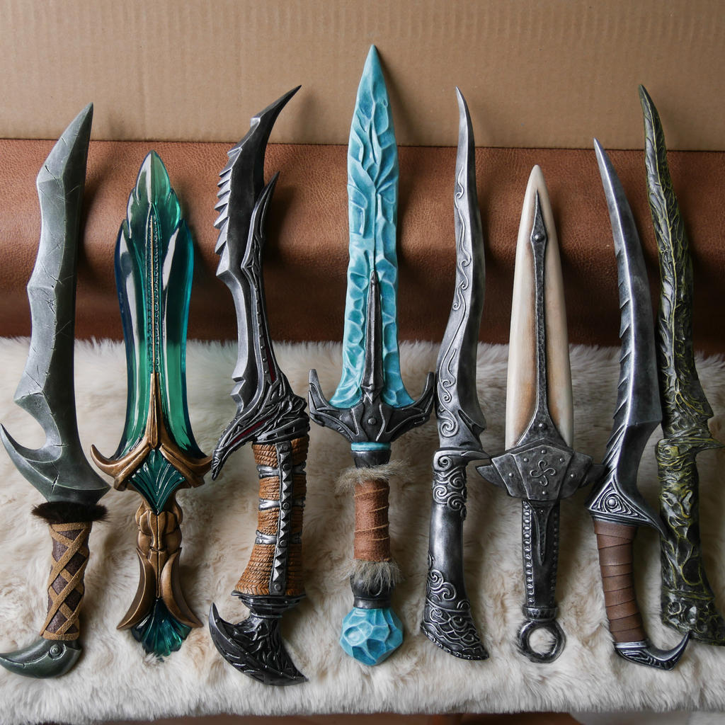 Skyrim Daggers For sale by ArsynalProps on DeviantArt Skyrim Daggers For sale by ArsynalProps on DeviantArt