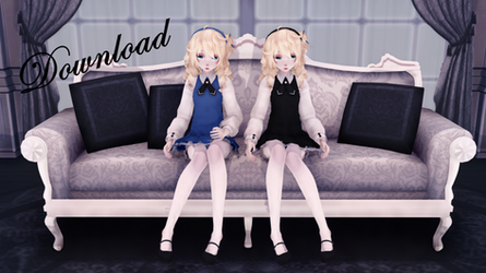 MMD Rin Doll DL