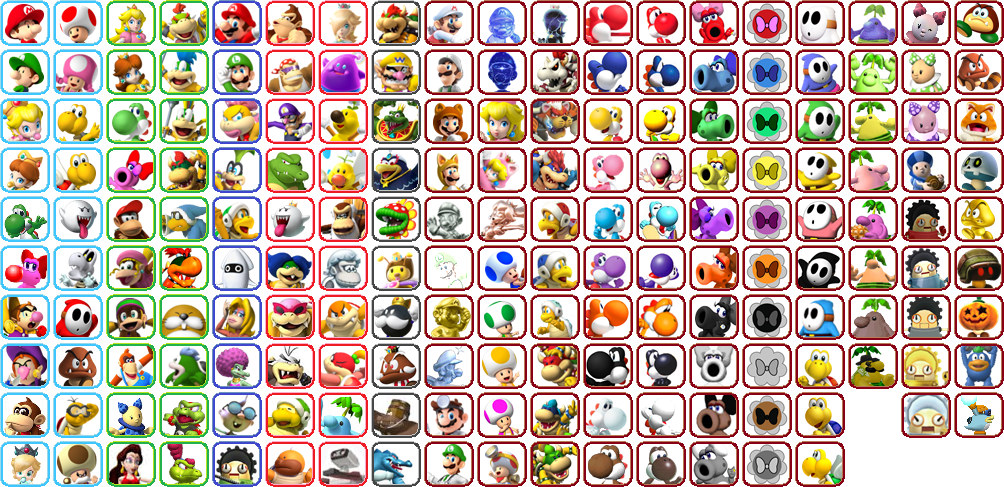 New Mario Kart - All Character Icons by J-Yoshi64 on DeviantArt