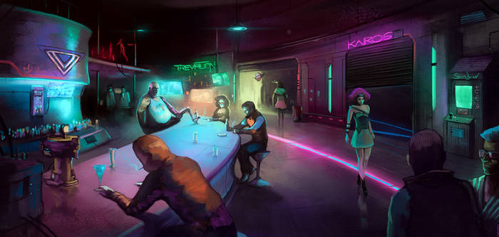 Barcelona Nightclub by atomhawk on deviantART