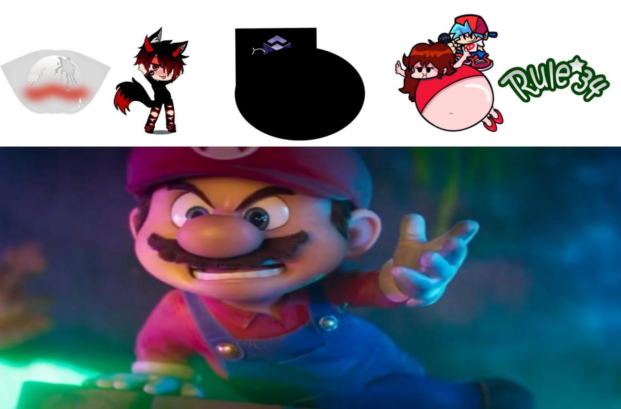 Mario hate all vore inflation by eososooskee on DeviantArt