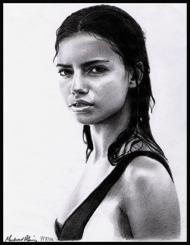 Adriana Lima by MikeRobinsArt on DeviantArt