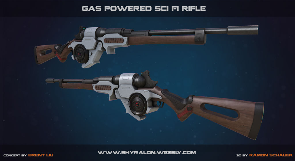 Gas Powered Sci Fi Rifle