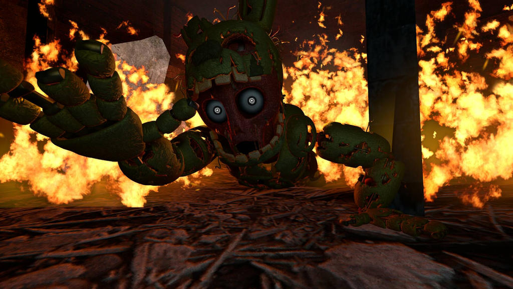Springtrap In Fire springtrap burning by fnaflove247 on DeviantArt