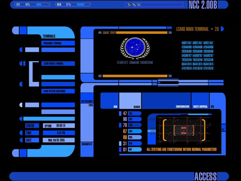 LCARS Desktop by TiberianHammer on DeviantArt