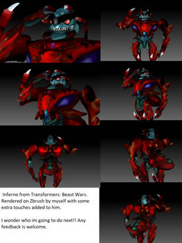 3d render- Beast Wars Inferno