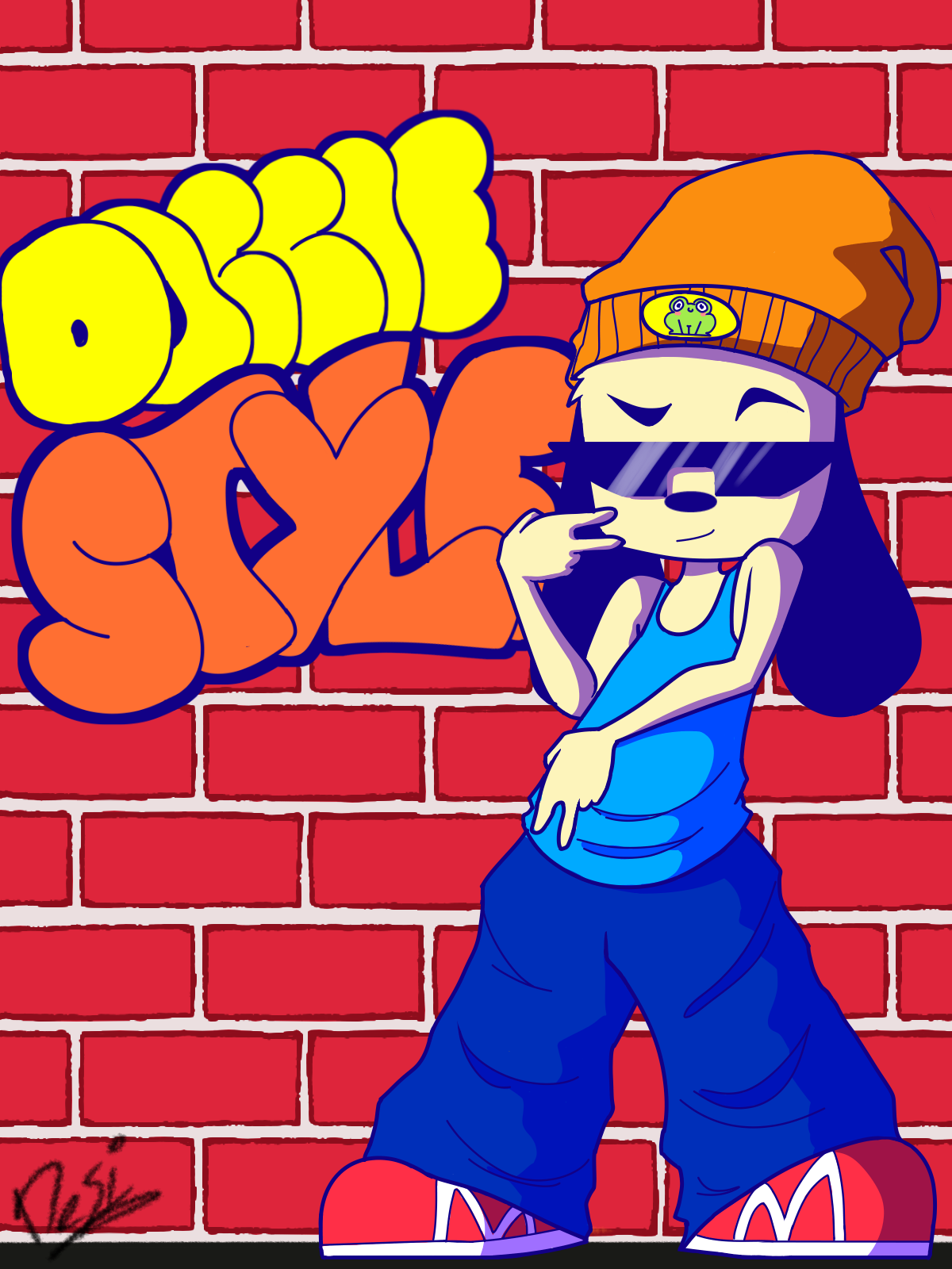Parappa The Rapper Style DoggIE Style | Fanart Parappa The Rapper by carlita2427 on DeviantArt