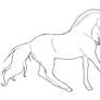 Horse lineart