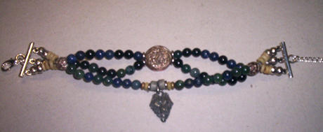 Lapis and Onyx Armband