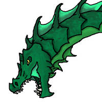 DnD - Green Dragon Bust