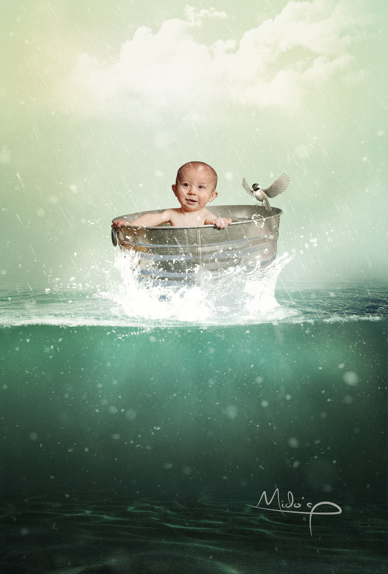 Baby And Water