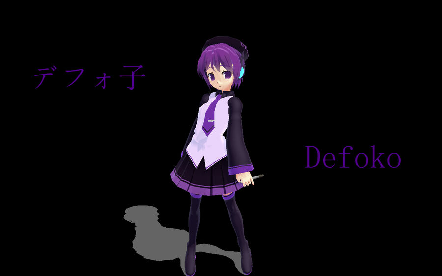 Defoko MMD by xMomoxxMomonex on DeviantArt