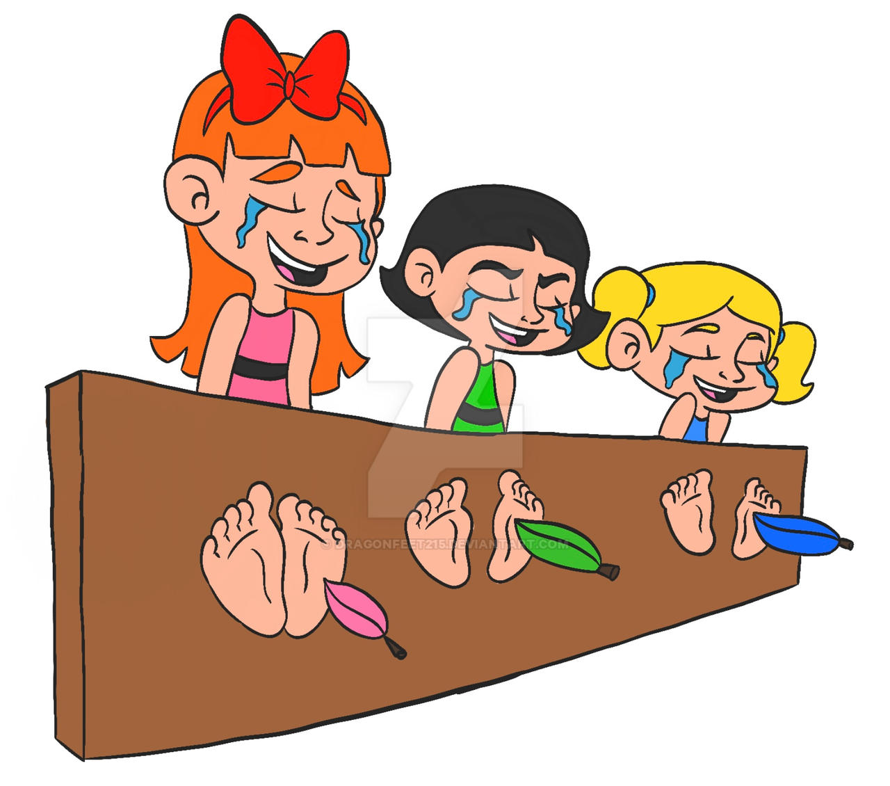 Powerpuff girls tickle by Dragonfeet215 on DeviantArt