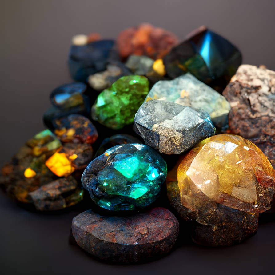 A Lovely Pile of Shiny Rocks by HeyPesky on DeviantArt
