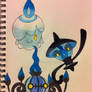 Litwik Lampent and Chandelure