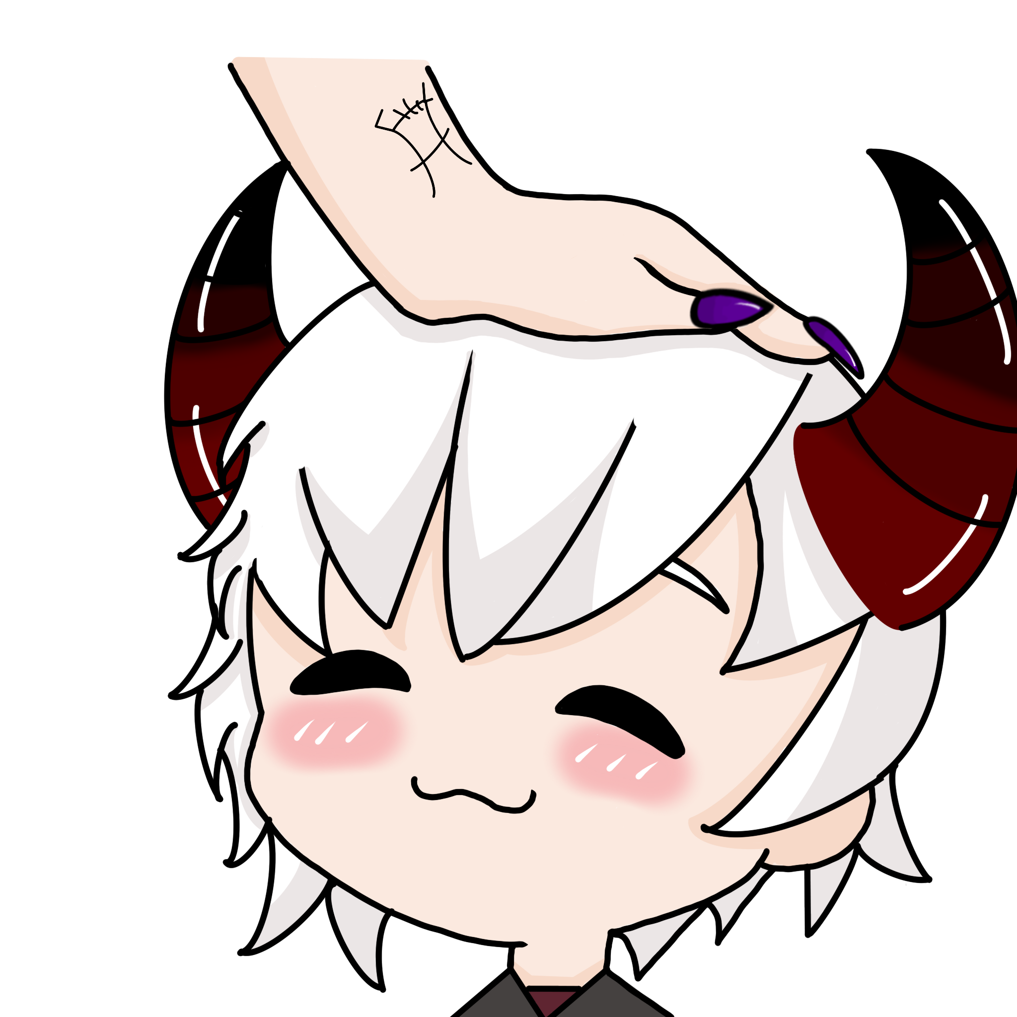 Demon Anime Characters Twitch Discord Emote 6x Bundle | Kawaii Chibi Cute