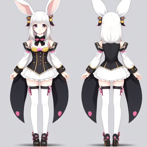 Rabbit Girl Adoptable #1 by Hatsujinookaasan on DeviantArt