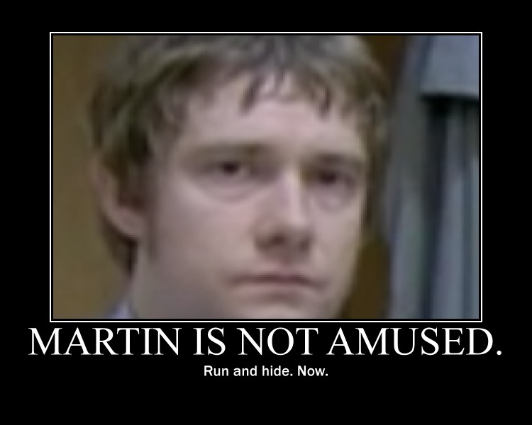 Martin Is Not Amused.