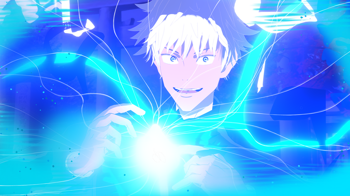 Gojo Using Nes Blue Blue | Gojo Satoru by CsCamacho on DeviantArt