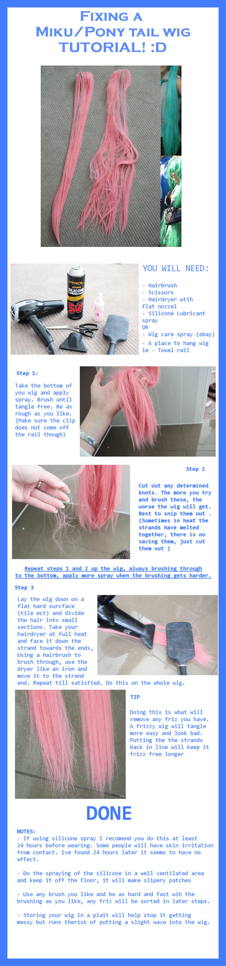 Tutorial: Fixing Ponytail wig