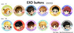 EXO Buttons by kimchii