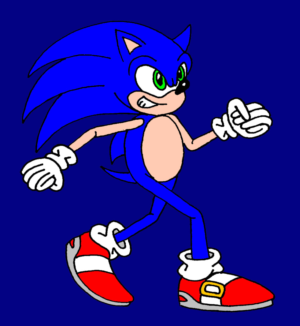 Found this really cool art of classic Sonic that Imma post on here for the  evening. I hope you like him. :) Art by rongs1234 on DeviantArt :  r/SonicTheHedgehog