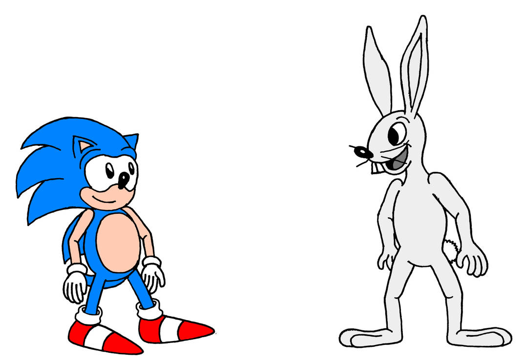 Classic Sonic Meets Happy Rabbit by Rodan5693 on DeviantArt