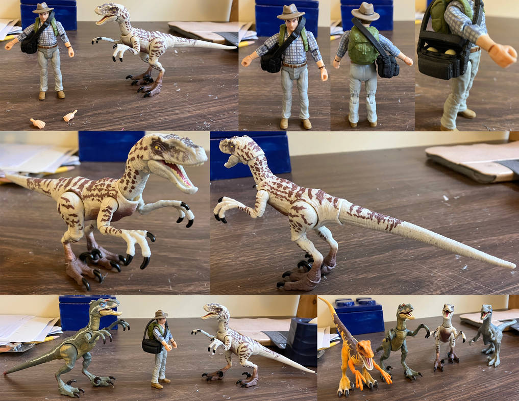 HC JP3 Alan Grant and Velociraptor Figure 2 Pack by Rodan5693 on DeviantArt
