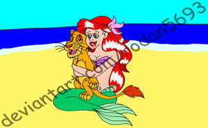 Mermay 2025- Ariel Hugging Simba