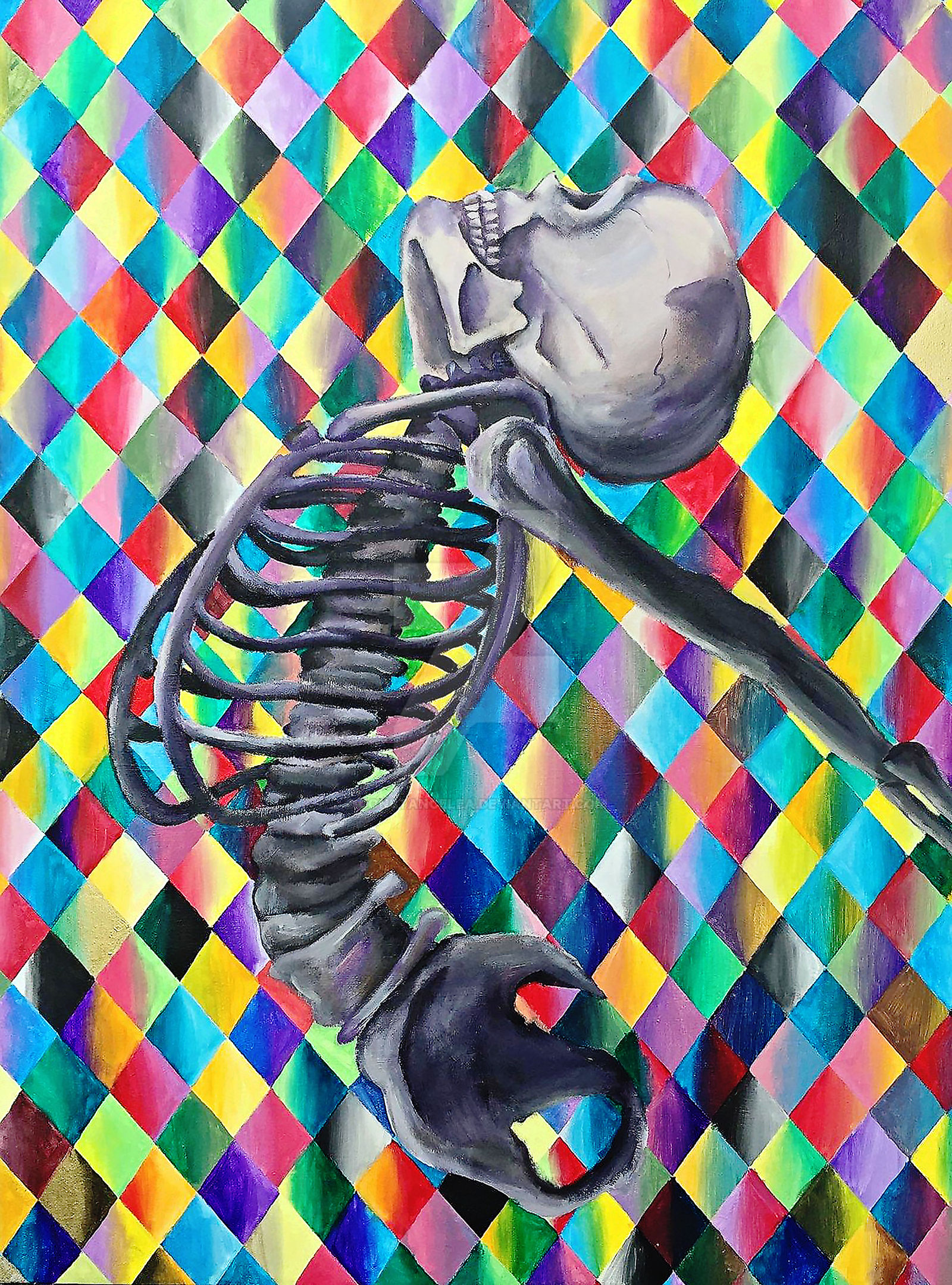 Dramatic Skeleton by constancelea on DeviantArt